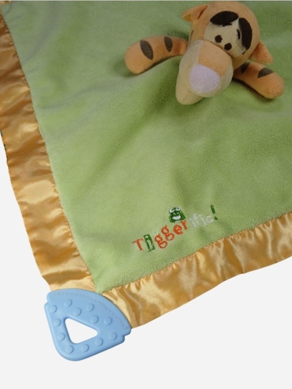Disney Baby Tiggerific Tigger Lovey Security Blanket Teether Winnie The Pooh